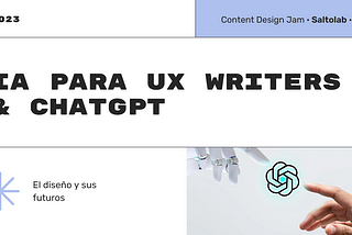 Inteligencia Artificial para UX Writers
