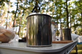Sunrise to Sunset, Cup, Trees, Table image
