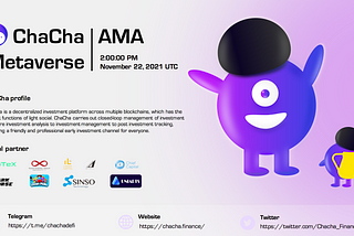 Chacha opens 3D Metaverse new finance