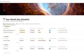 A Year-Month-Day Scheduler on Notion