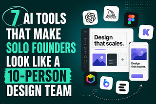 7 AI Tools That Make Solo Founders Look Like a 10-Person Design Team
