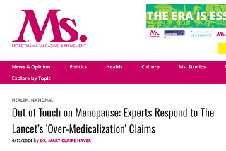 Ms. Magazine responds to The Lancet