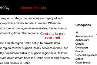 Decluttering the Uber Tech Blog