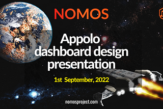 Appolo dashboard design — reveal Sept 1st 2022!