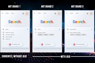 Here’s a cool concept art I thought of “Search” and “AI”.