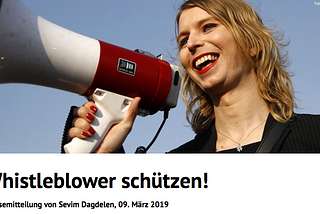 German Politician: Protect Whistleblowers!