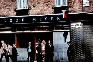 The Good Mixer pub, next to Arlington House, Camden Town.