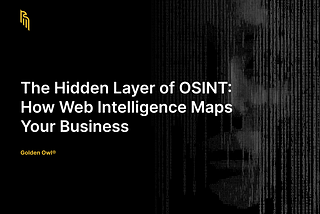The Hidden Layer of OSINT: How Web Intelligence Maps Your Business