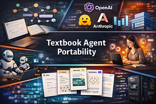 Keeping Intelligent Textbook Generation Agents Portable Across AI Frameworks