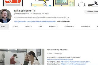 New Mike Schiemer TV YouTube Videos