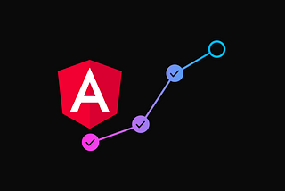 Angular logo climbing a graph of lean success