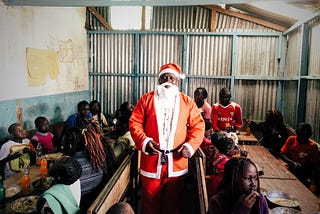 The Santa that brings smiles to children’s faces all year round