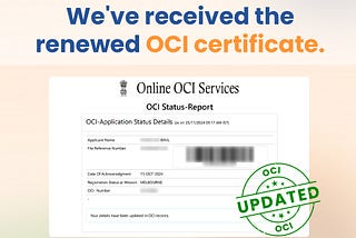 OCI application for minor child in Australia