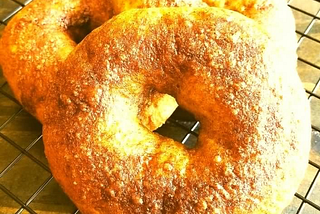 Pumpkin Spice Bagel — Yeast Bread