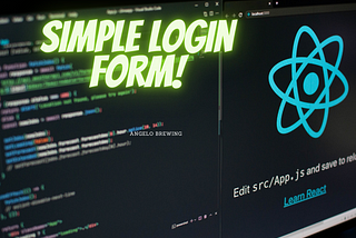 Build a Simple React Login Form using Event Handlers and React Hook