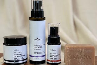 Goat Milk Clay Soap + Lavender hydrosol + sebum control acne therapy face oil + Balancing face…