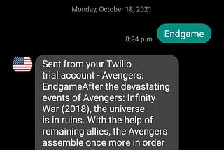 Messaging Service with Twilio!