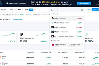 🚀 WE ARE TOP TRENDING ON CRYPTO.COM🚀