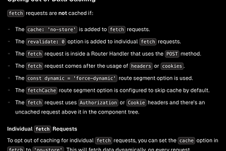 Caching Behavior of get Requests in Next.js 13+