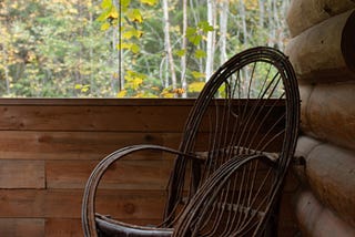 A peaceful morning at a cabin