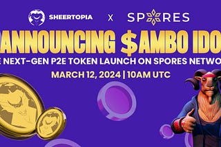 $AMBO IDO: The next-gen P2E token Launch on Spores Network!