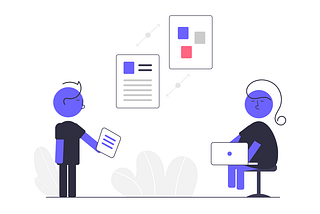 Image of two people making decisions