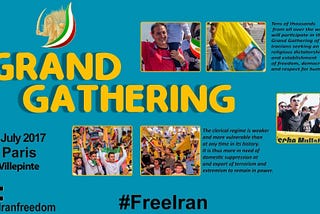 The Iranian resistances Grand Gathering in Paris