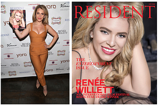 Renée Willett Celebrates Resident Magazine Cover in New York City