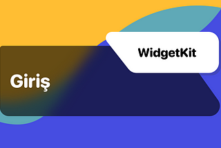 WidgetKit: Giriş