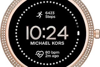 Michael Kors Women’s Gen 5E 43mm Stainless Steel Touchscreen Smartwatch with Fitness Tracker…