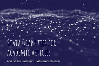 Stata graph tips for academic articles