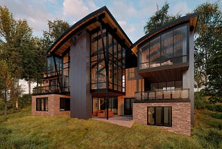 Killington Ski Resort Rendering for potential Luxury Home Design in one of 8 luxury home developments.