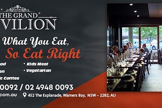 Best Indian Restaurant in Warners Bay — The Grand Pavilion