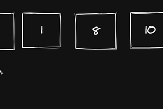 An attempt at bubble sort