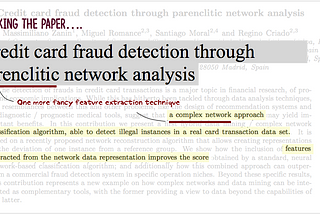 Understanding — Credit card transaction fraud feature extraction using “Parenclitic Networks”