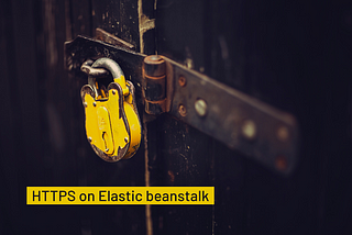 Enable HTTPS for a web application running on Elastic beanstalk without a load balancer