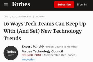 16 Ways Tech Teams Can Keep Up With (And Set) New Technology Trends