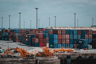 Shipping Containers at a Port