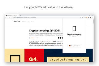 Cryptostamping: How to Install a Beta version of the Browser Extension.