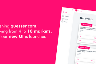 Guesser.com —  10 weekly markets and a fresh new website