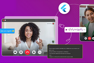 build flutter video chat app for android, ios and web
