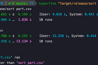 Useless benchmarks. Outperforming Unix sort by more than 7 times with 30 lines of Rust