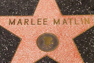 Marlee Matlin’s Walk of Fame Star.