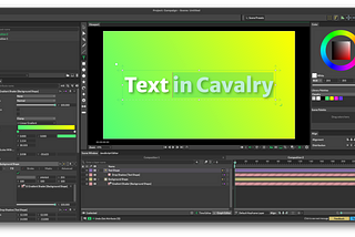 Smarter ways to work with Text in Cavalry.