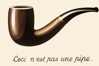 Quadro The treachery of images ( a Traição das Imagens) por Rene Magritte. Também conhecido por "This is not a Pipe". Fonte: Wikiart.org