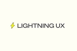 Lightning UX logo