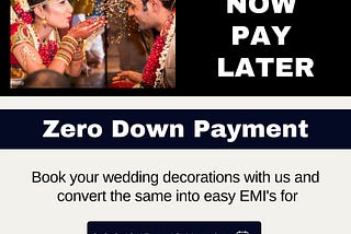 Marry Now Pay Later — Yoee brings EMI to Wedding Industry