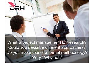 Project Management for Research