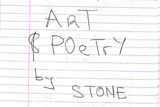 CONTEMPORARY ART AND POETRY BY STONE.