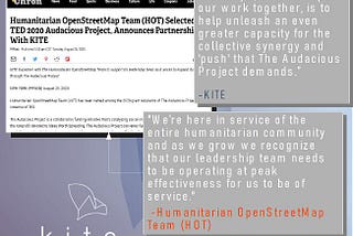 Humanitarian OpenStreetMap Team (HOT) Selected as TED 2020 Audacious Project, Announces…